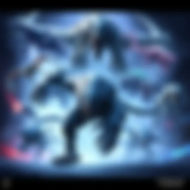 Artwork showing various characters and creatures originally designed for the canceled Evolve sequel, highlighting their unique features and environments.