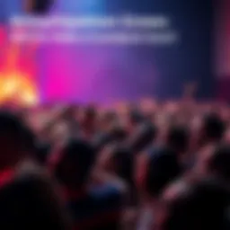 A diverse group of people eagerly looking at a stage, anticipating a significant announcement about a possible comeback