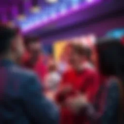 Group of people sharing opinions about a new SNAP variant in a lively forum setting