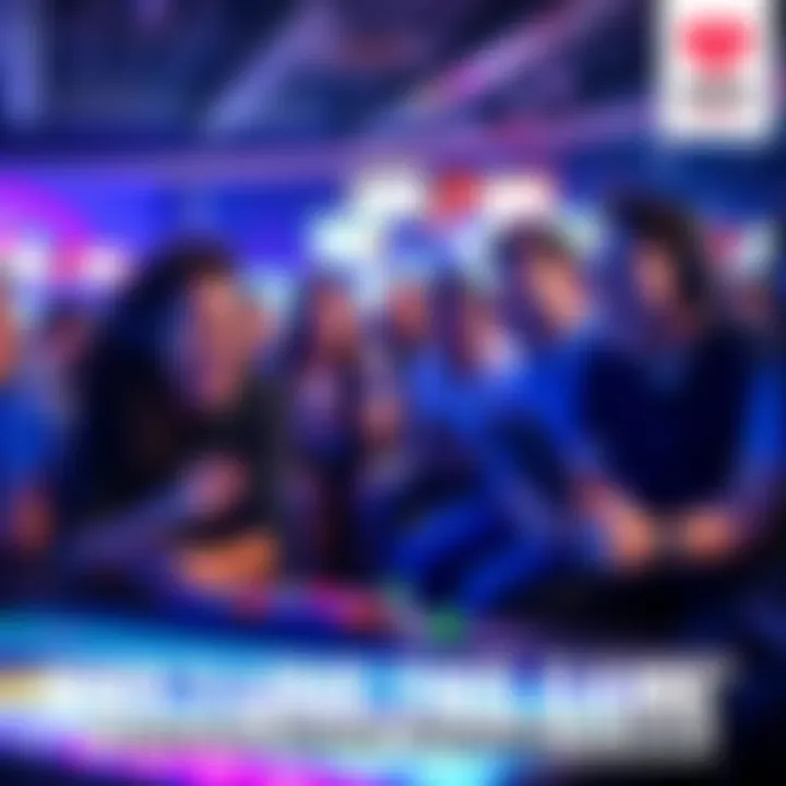 A diverse group of players enjoying the game 'I Love This Game' with smiles and excitement in an indoor gaming setup