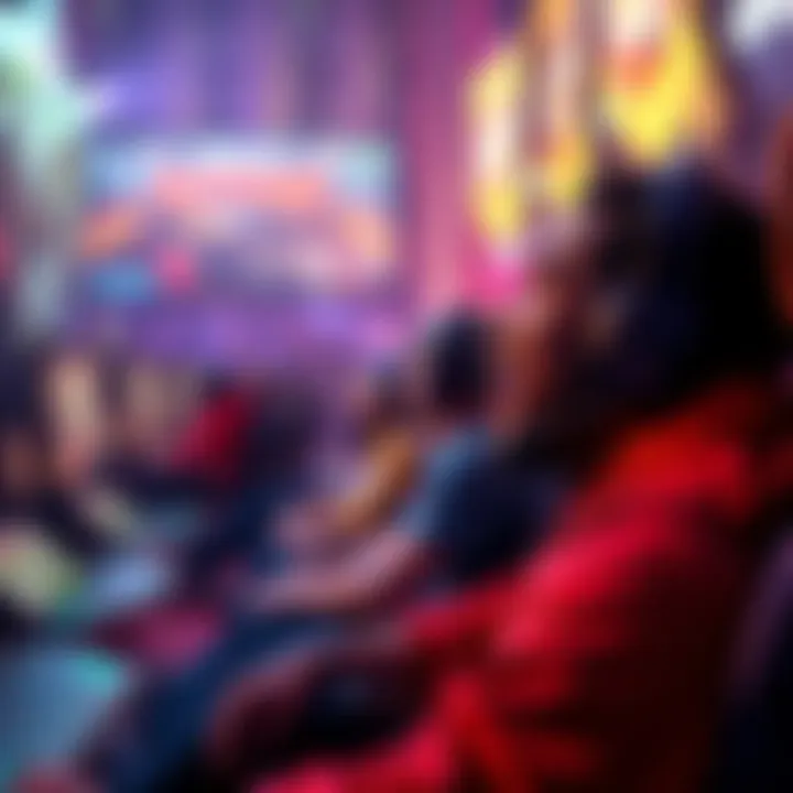 Excited Player in Division 1 Game A player enjoys a vibrant game scene in Division 1, surrounded by colorful graphics and lively atmosphere, comparing it to other games.