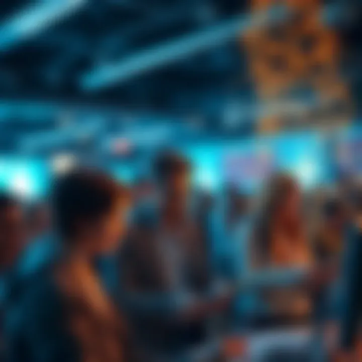 People discussing the new signa discovery on their devices, showing enthusiasm and curiosity