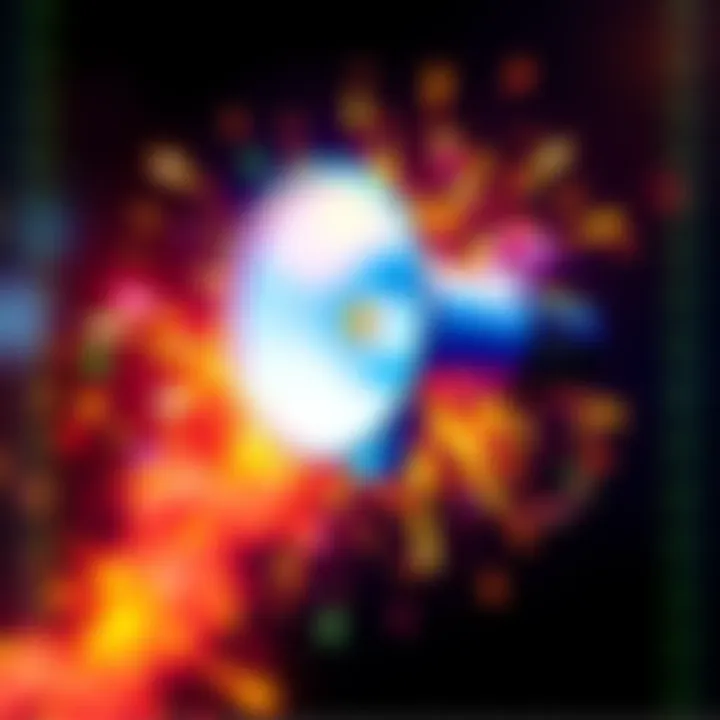 A vibrant graphic showing a megaphone with colorful sparks around it, representing exciting updates and announcements.