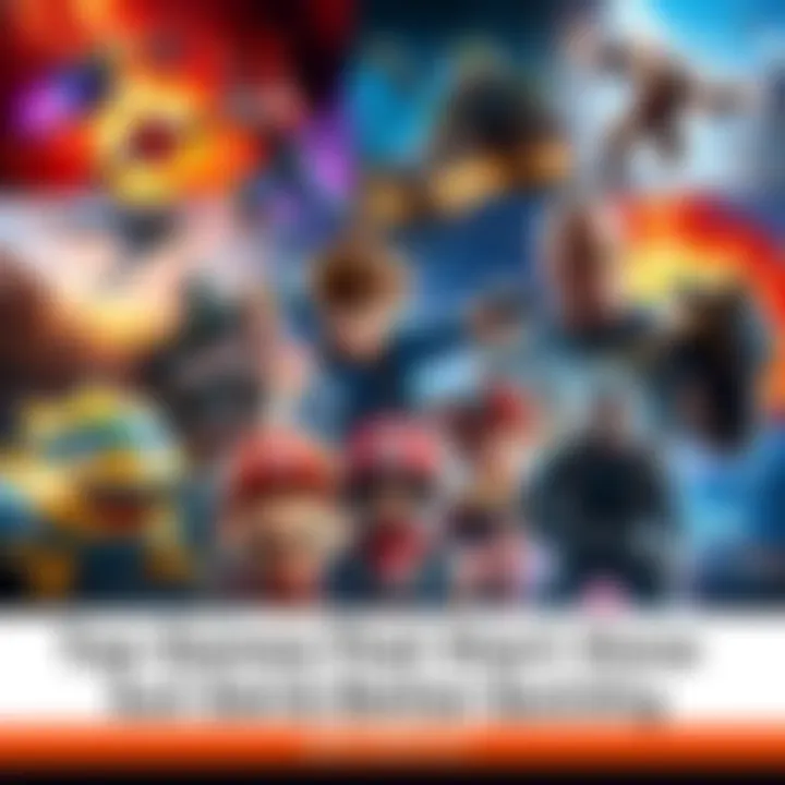 Exciting Video Game Scenes A collage of various video game characters and scenes showcasing action and adventure, reflecting the journey from slow beginnings to thrilling gameplay.