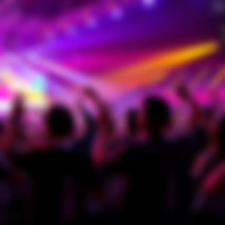 Participants engaged in a finals event competing for rank levels with excitement and energy