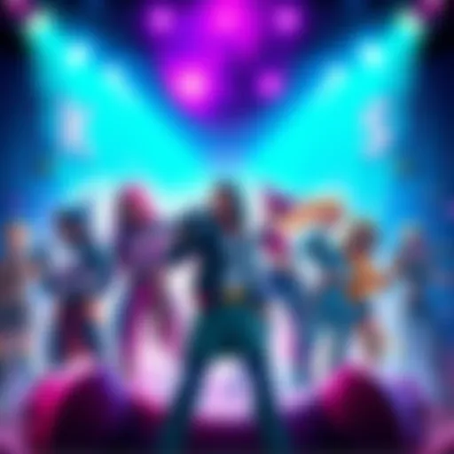 Exciting Game Merch Announcement A vibrant game trailer featuring characters and exclusive merchandise options for players.