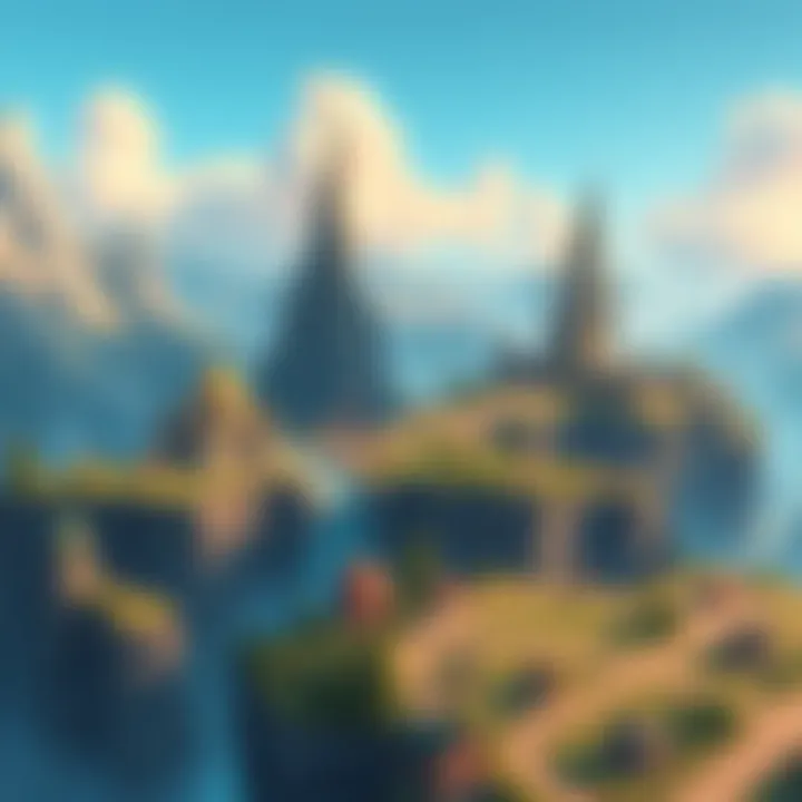 An illustration showing popular gaming maps that people are excited about, featuring various landscapes and settings from upcoming games.