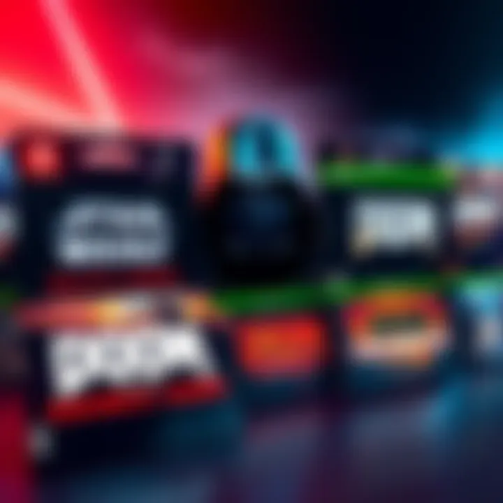 Collection of game codes for Star Wars Outlaws, Doom: The Dark Ages, and more games displayed with vibrant graphics