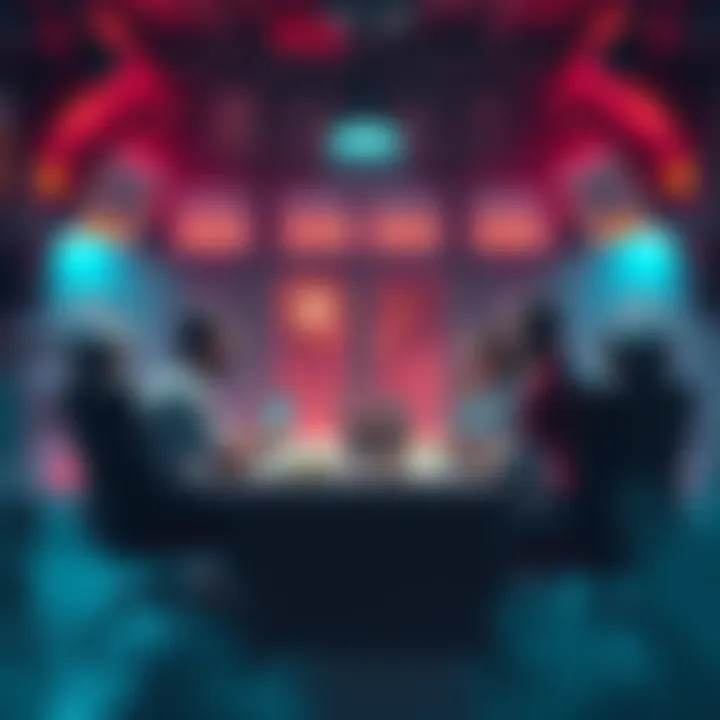 A view of players discussing strategies for exfiltration in Outpost, highlighting cards needed for successful escape