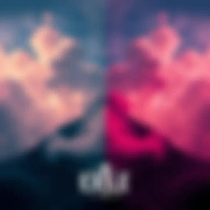 Two different exile themes for Dead by Daylight, one with lighter clouds and another with classic styles, displayed side by side for voting.