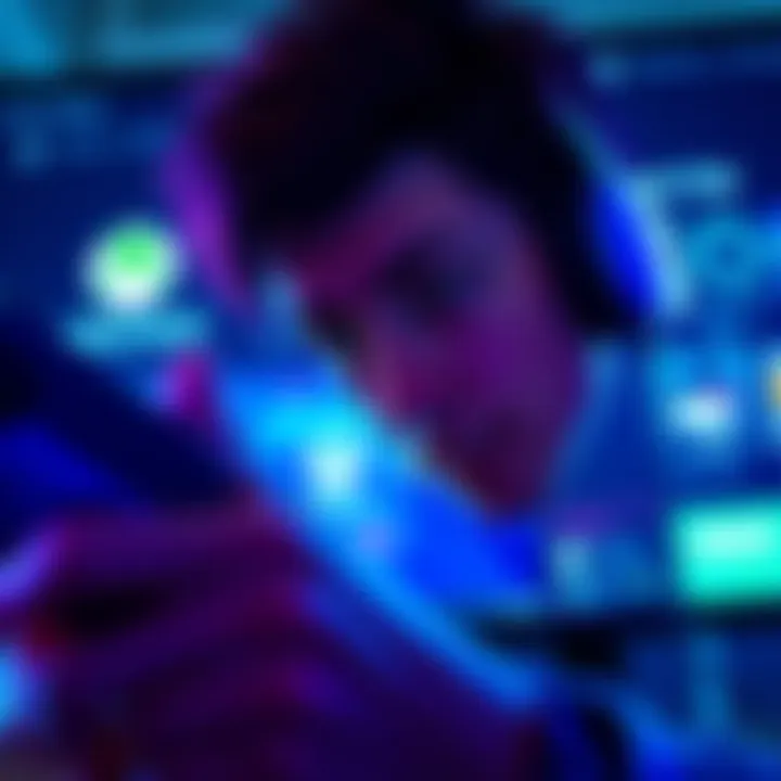 A gamer looking at the Xbox interface, preparing to exit the Xbox Insider program with a focused expression.