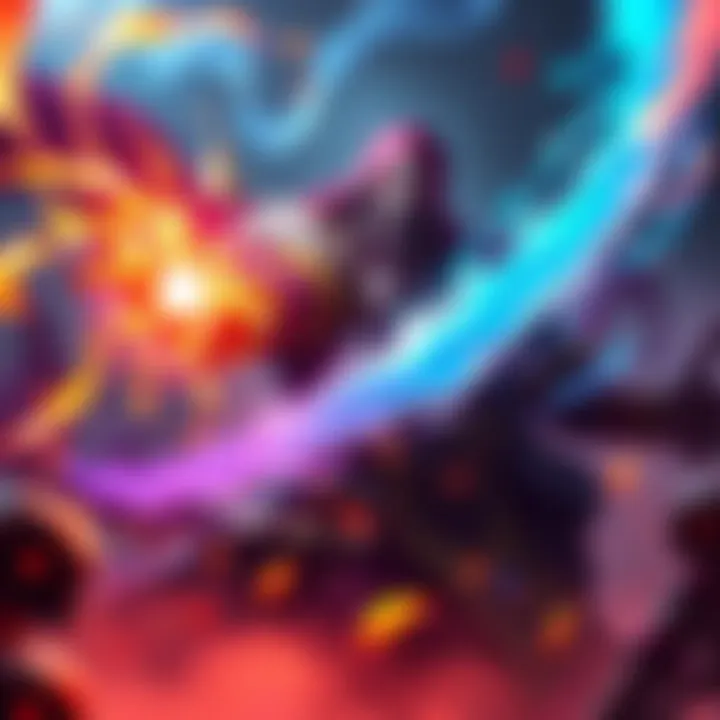 Exort Invoker casting powerful spells in a Dota game setting, showcasing his fiery abilities and dynamic gameplay.