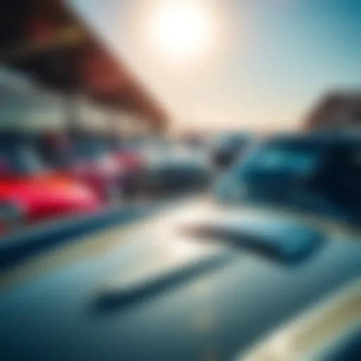 A lineup of classic exotic cars under bright sunlight, showcasing their sleek designs and vibrant colors, symbolizing the return of reliable options in the market.