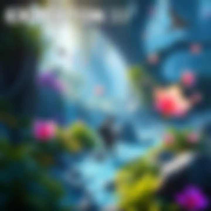 A vibrant in-game action shot from Clair Obscur's Expedition 33 showcasing a character exploring a lush environment with engaging elements around.