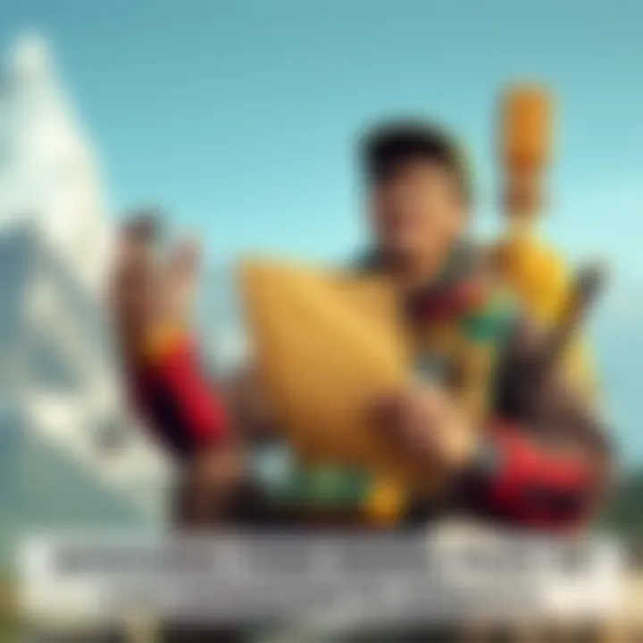 Person holding a map with a smile, surrounded by tools and nature, celebrating a find after losing blueprints.