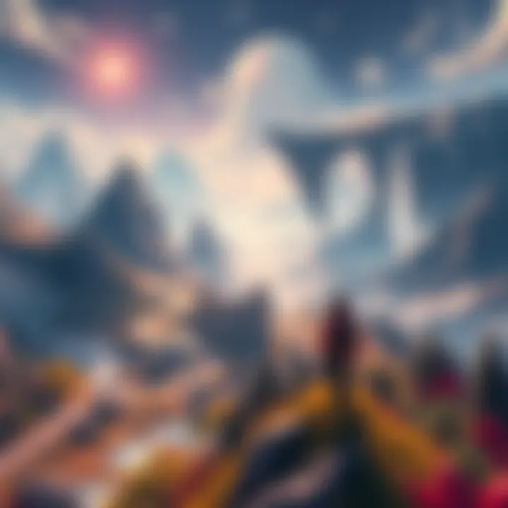 A character exploring a vibrant, hand-crafted game world filled with unique landscapes and hidden secrets.