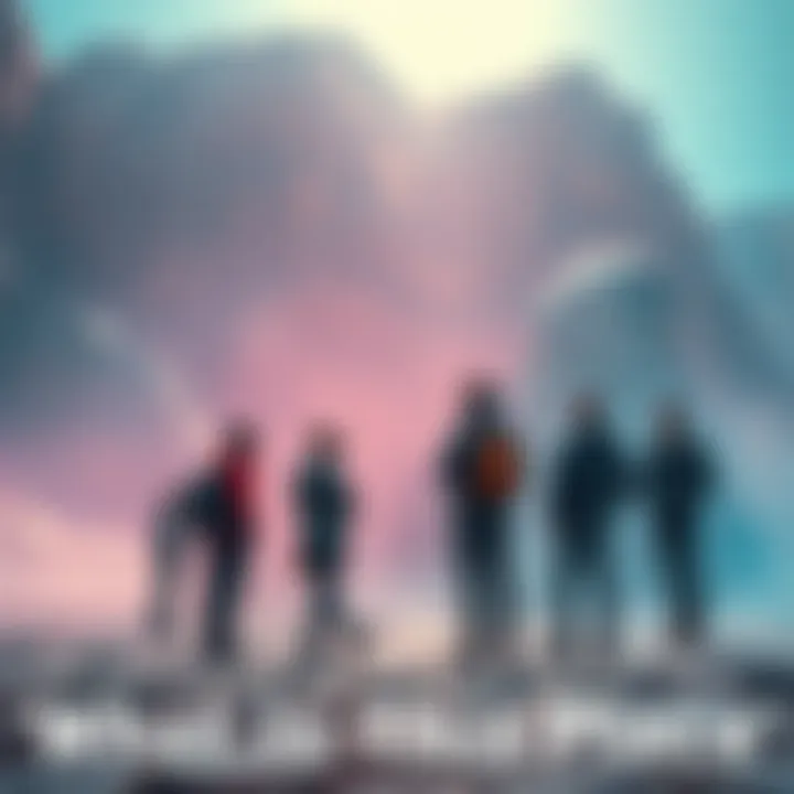 A group of people standing in an unfamiliar location, looking around with curiosity and interest.