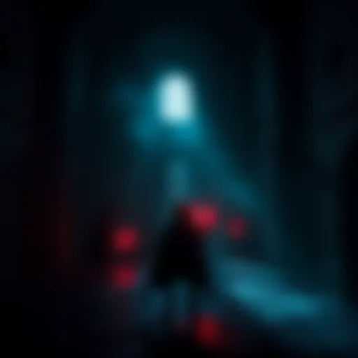 Exploring Azkaban in the Game A player character stands in a dark, eerie Azkaban prison cell surrounded by shadows, ready to cast Expecto Patronum while inferi lurk nearby.