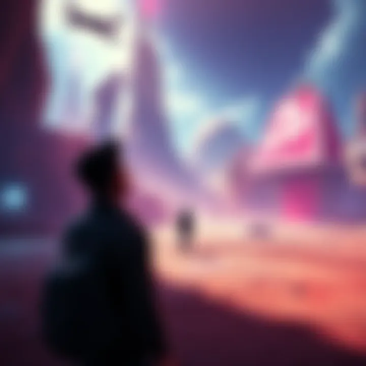 A gamer looking around in an empty open world environment, showing a lack of interactive elements and vibrant characters