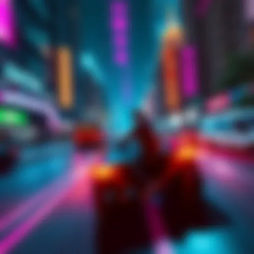 A player engaged in action within Saints Row 2022, showing vibrant game graphics and a vehicle on the street.