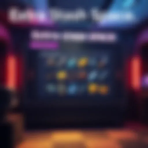 A graphic showing a game inventory screen with extra stash space available for purchase with slots filled with various game items.