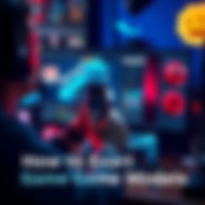 Extracting Game Models A person using software to extract 3D models from a video game on a computer screen, surrounded by game collectibles.