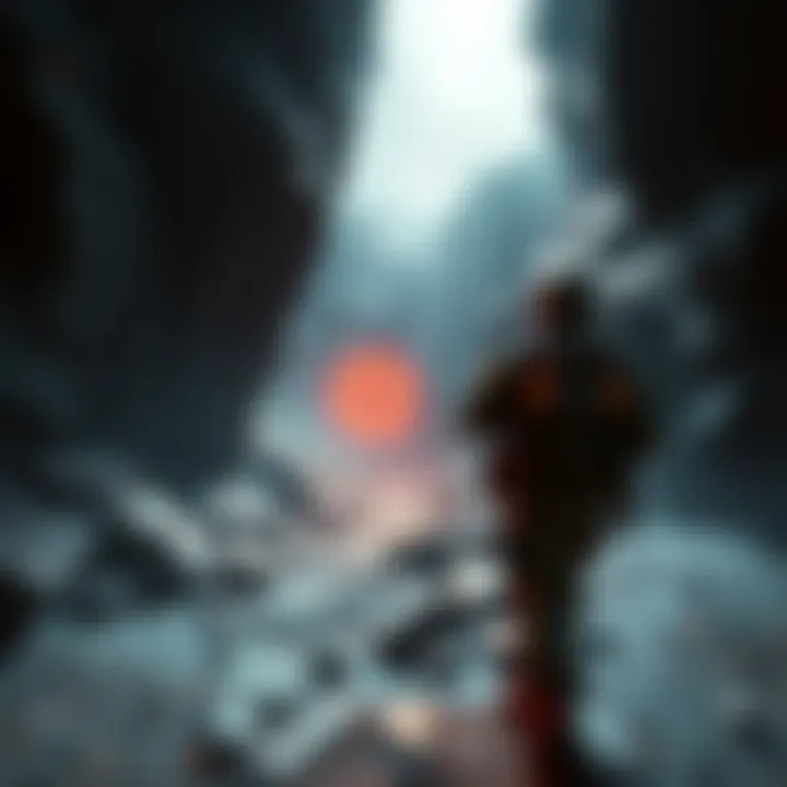 A player approaches an extraction point marked on a map in a tactical shooter game, surrounded by strategic cover and enemy threats.