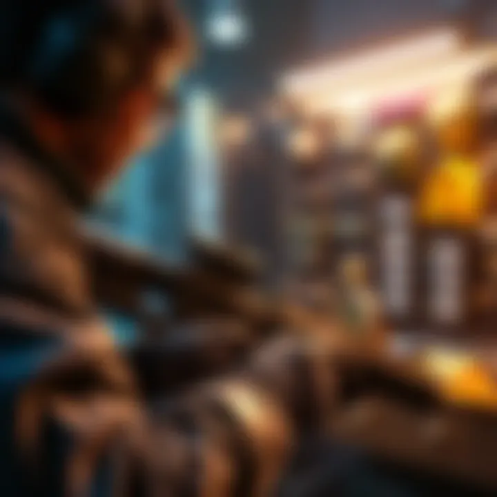 A player organizing their inventory in an extraction shooter game, focusing on item prioritization and strategy.