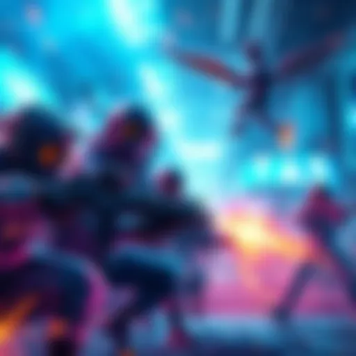 Group of players engaged in intense gameplay of extraction shooter games, displaying action scenes and strategic movements in vibrant graphics.