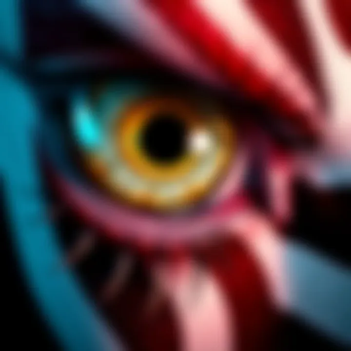 A close-up of two eye stripes awarded in a ranking system, symbolizing recognition and achievement.