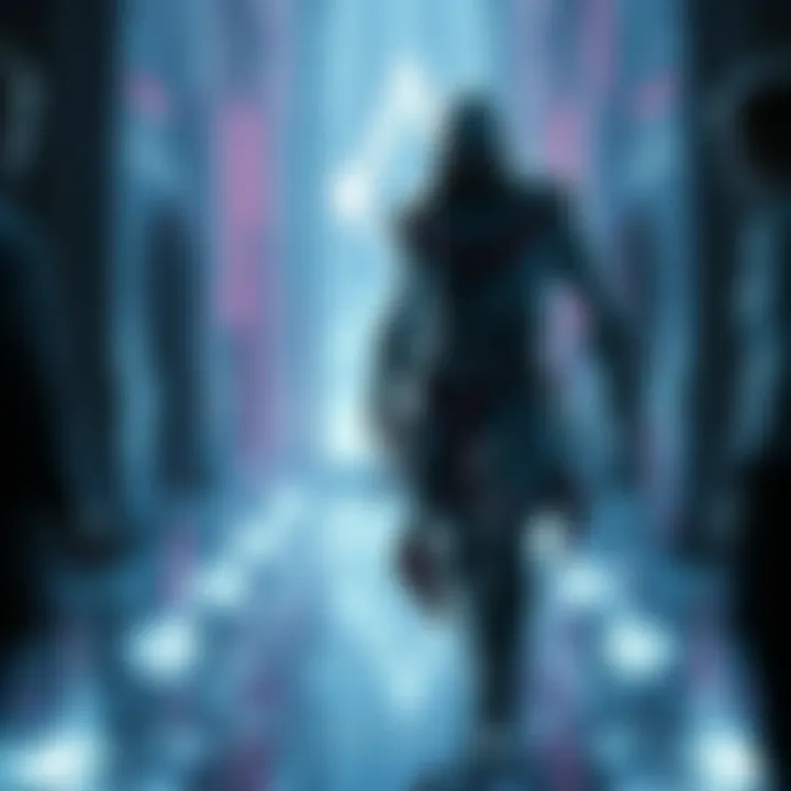 Ezio Auditore appears as a glitch in the Animus Hub, engaging with a character named Elsa in Assassin's Creed Hexe.