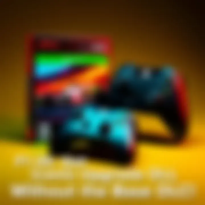 An Xbox controller beside the F1 25 game box showing the Iconic Upgrade DLC option