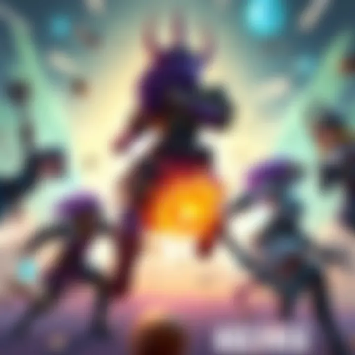 Faceoff match in Holvania Three players engaging in a fast-paced Faceoff match at the Holvania Bounty Board, showcasing their character builds and strategies.