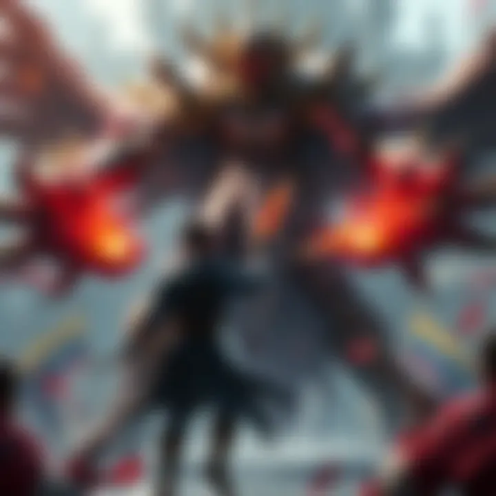 A player character battles the Parade Master, showcasing dynamic combat and unique abilities.