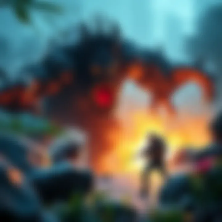 A gamer frustrated as a pitfall trap fails during a battle with a large, muscular monster in a jungle setting.