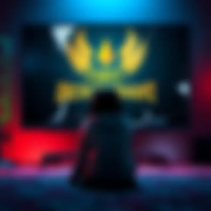 A sad gaming character sitting in front of a broken screen showing The First Descendant logo, symbolizing failure and disappointment in player engagement.