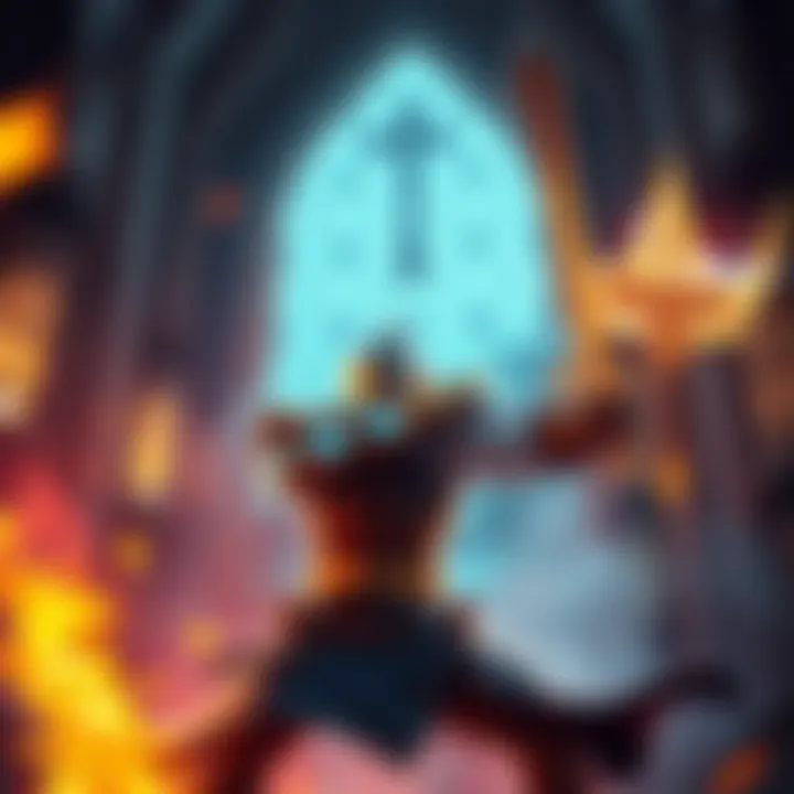 A character showcasing the Banished Knights Greatsword in an action scene, highlighting the power of the Faith build in gaming.