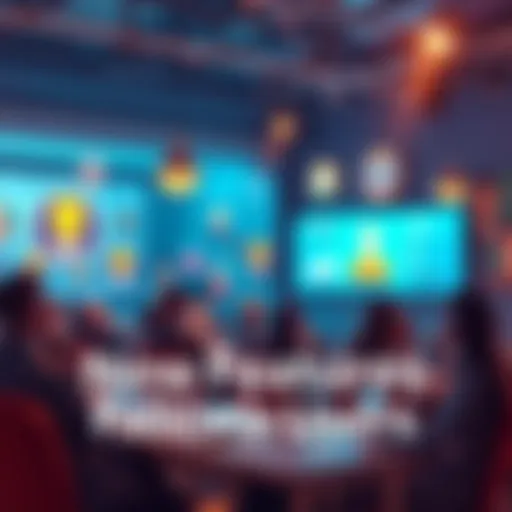 A bright graphic showcasing new features for Falcated fans with icons representing user engagement and experience enhancements.