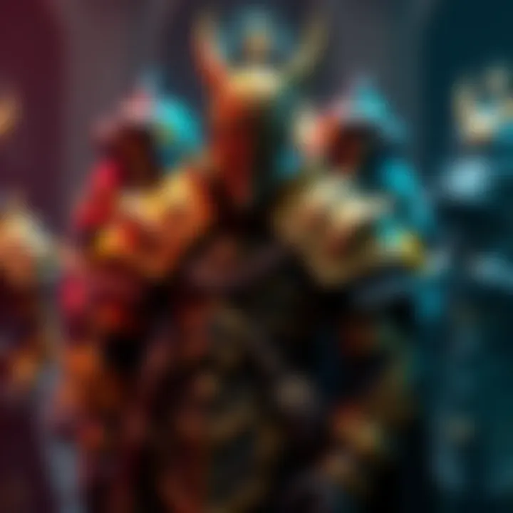 A display of the fallen hero and paladin armor sets, showcasing their designs and details, highlighting potential melee damage bonuses.
