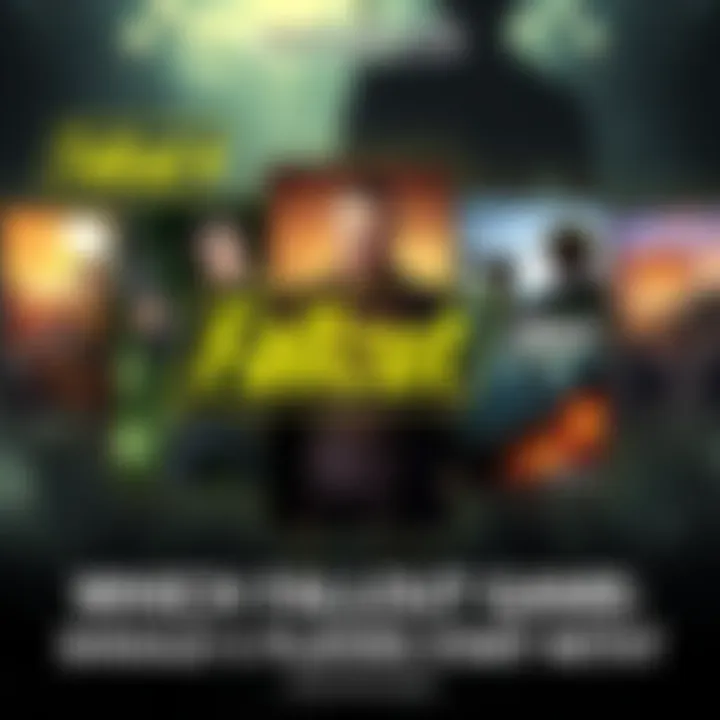 A collage of five different Fallout game covers, showcasing unique characters and post-apocalyptic scenes, representing the series for new players.