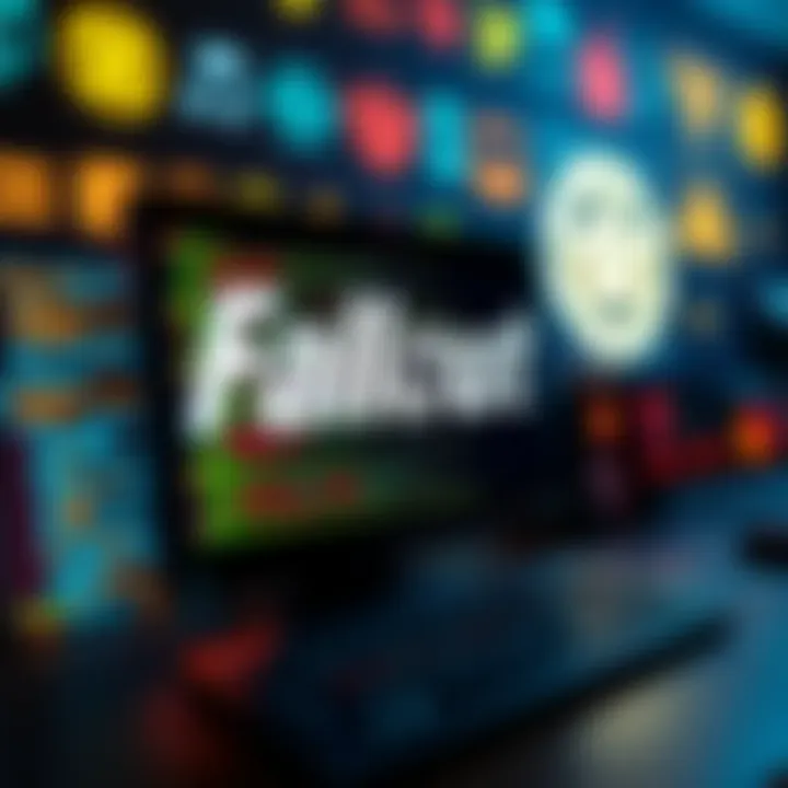 Fallout Source Code Discovery A computer screen displaying lines of code with Fallout icons in the background, symbolizing the resurgence of gaming history.