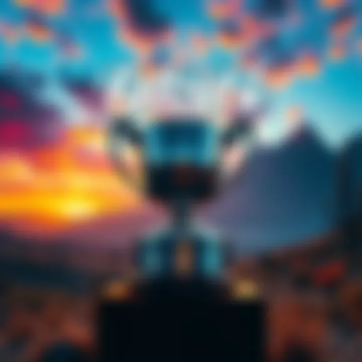 A screenshot showcasing the Platinum trophy earned in Fallout 4 on PS5 Pro, with the game's vibrant landscape in the background