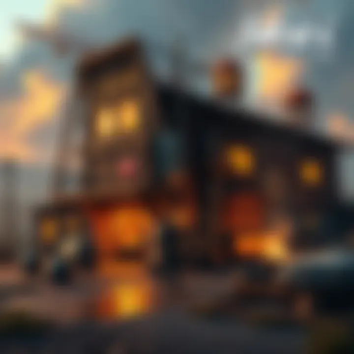 A player building a settlement in Fallout 4, showcasing crafting and construction elements.