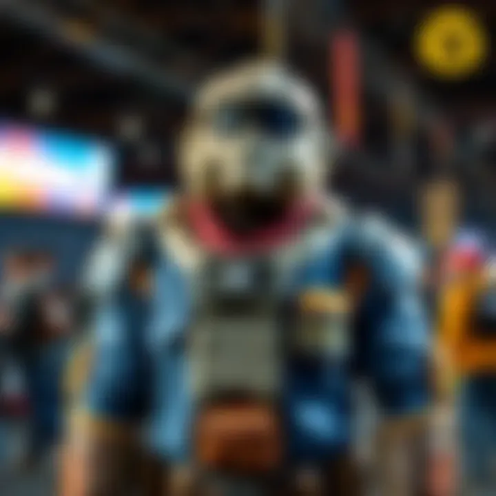 Fallout 76 Big Daddy Costume A person dressed as Big Daddy from Fallout 76, showcasing the unique costume design with a large helmet and detailed outfit, standing proudly at an event.