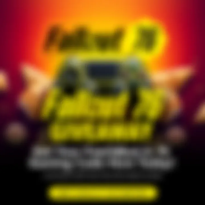 Fallout 76 Giveaway Announcement A colorful graphic displaying a gaming code giveaway for Fallout 76, featuring a gaming controller and pastries. The text encourages people to comment with their favorite snack to enter.