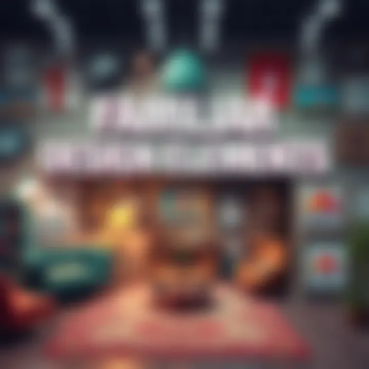 A collage of classic designs including furniture, fashion, and logos that evoke nostalgia.