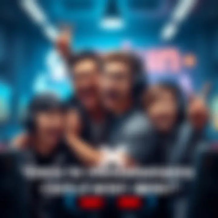 A proud father and his two children celebrating their first cashout win in an FPS game, surrounded by gaming gear and joyful expressions.