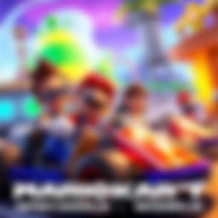 Family Playing Mario Kart Open World A family enjoying Mario Kart Open World together, showcasing their characters and colorful racing environment