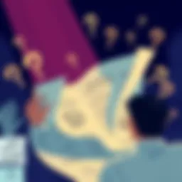 Illustration of a person looking at a scroll filled with famous quotes, pondering their origins, surrounded by question marks.