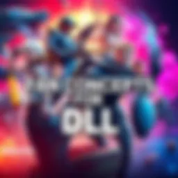 A collection of fan-made art and ideas for a second DLC, showcasing various themes and characters, with a bright and colorful background.